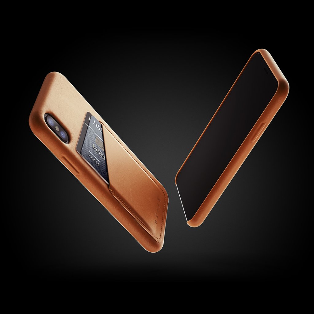 UTGÅTT
Mujjo plånboksfodral av äkta läder för iPhone X/XS - Blå