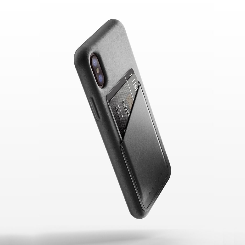 UTGÅTT
Mujjo plånboksfodral av äkta läder för iPhone X/XS - Blå