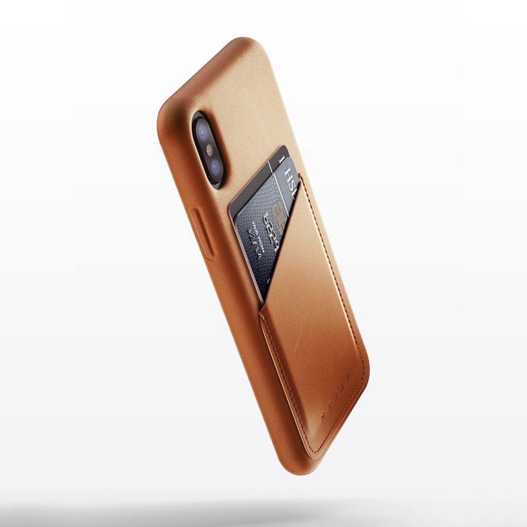 UTGÅTT
Mujjo plånboksfodral av äkta läder för iPhone X/XS - Blå
