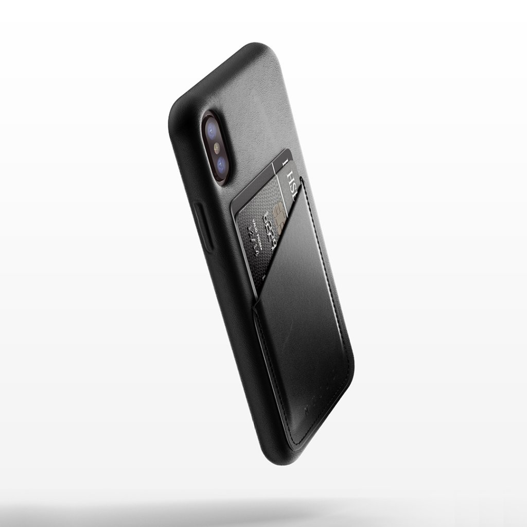 UTGÅTT
Mujjo plånboksfodral av äkta läder för iPhone X/XS - Blå