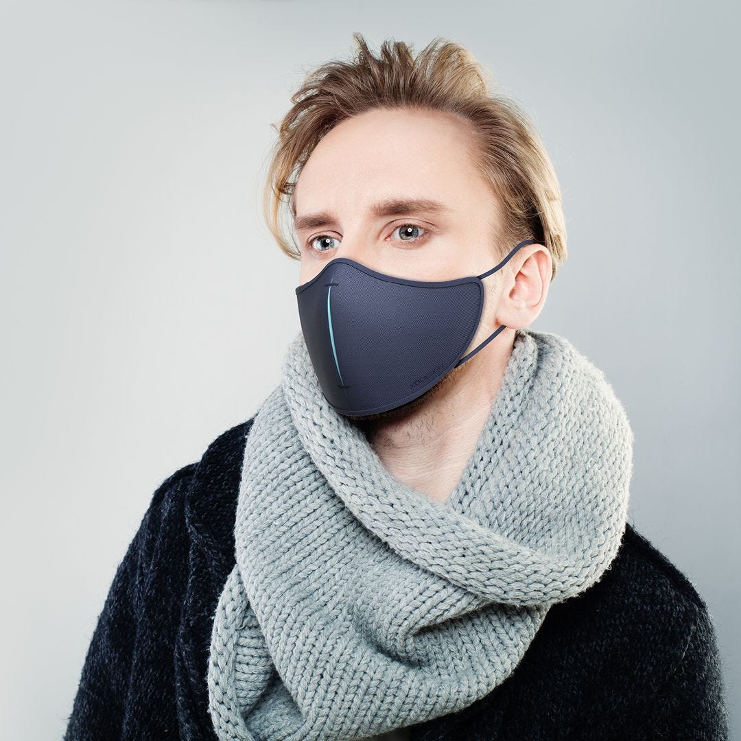 XDDESIGN - XD-Design Munskydd tvättbara med ViralOff® Marinblå