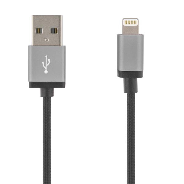 UTGÅTT
DELTACO Prime USB-synk-/laddarkabel, MFi, Lightning, 1m, svart