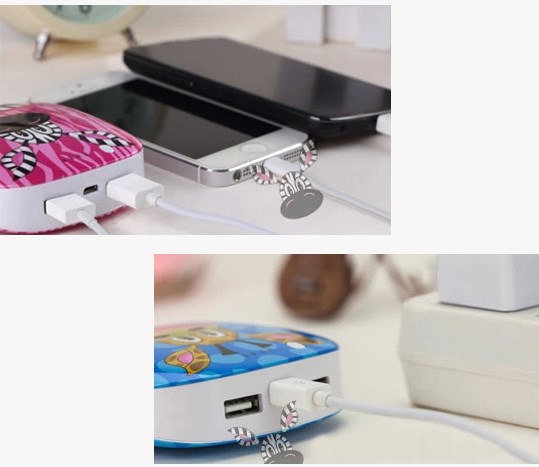 UTGÅTT
Lofter Powerbank, portabelt batteri för mobila enheter, 6600 mAh - Giraffe