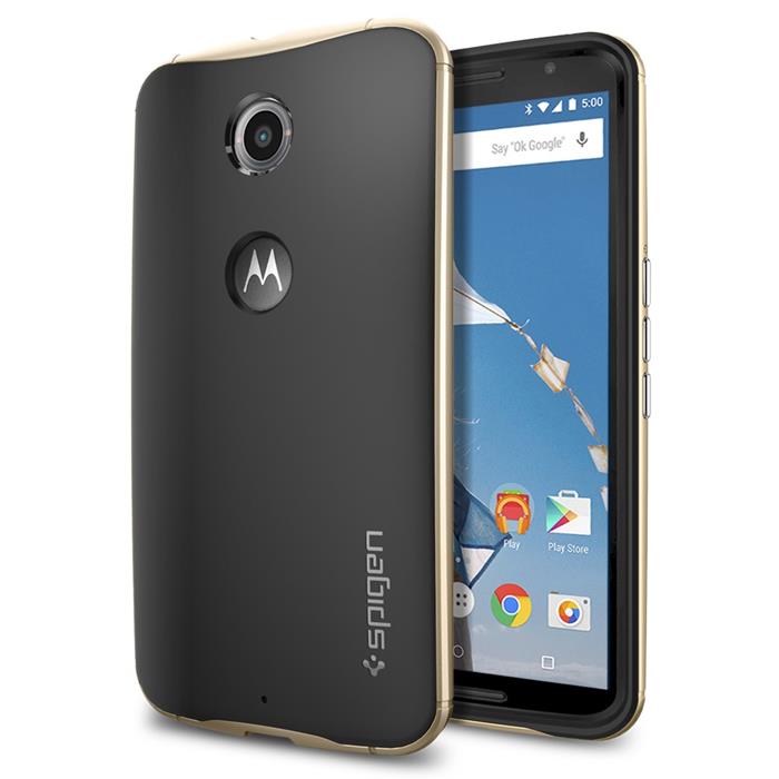 Spigen - SPIGEN Neo Hybrid Skal till Google Nexus 6 (Gold)