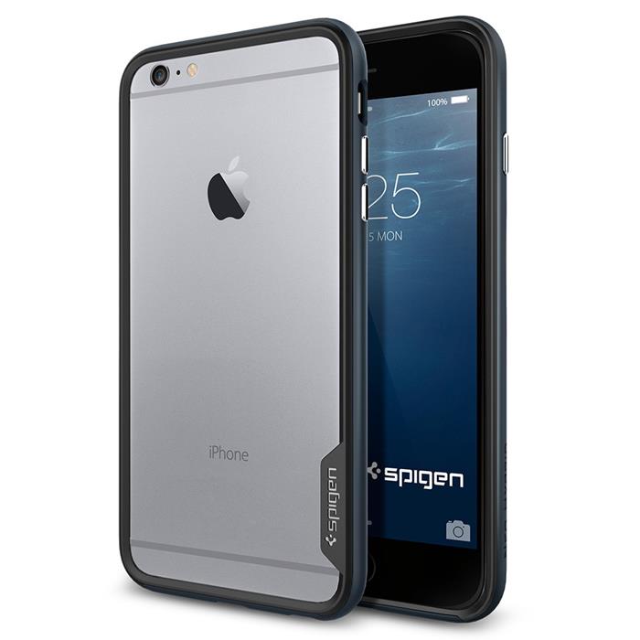 Spigen - SPIGEN Neo Hybrid EX Bumper Skal till Apple iPhone 6(S) Plus (Metal Slate)