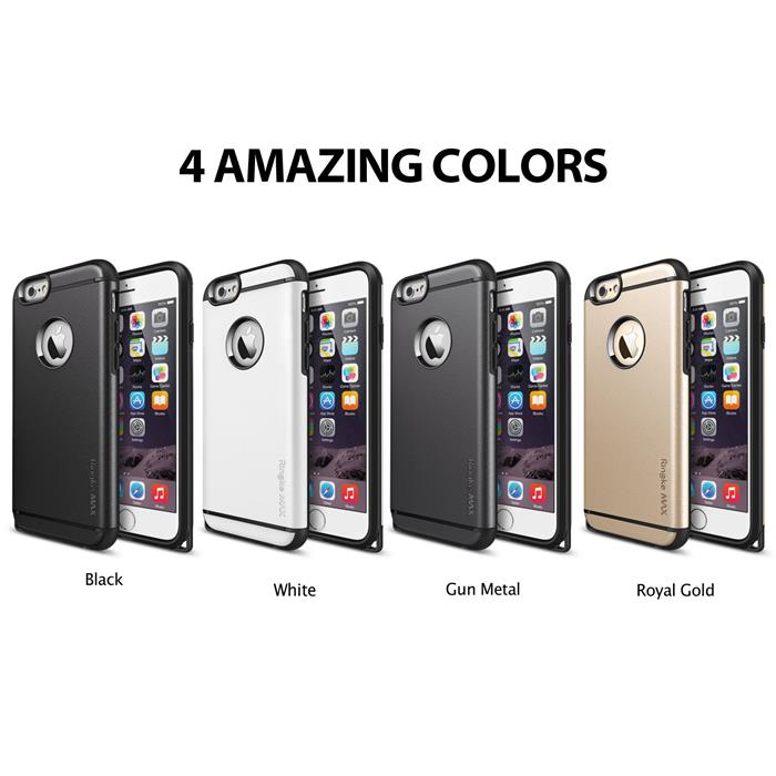UTGATT5 - Ringke MAX Double Layer Armor Tough Skal Apple iPhone 6 / 6S (Gun Metal)