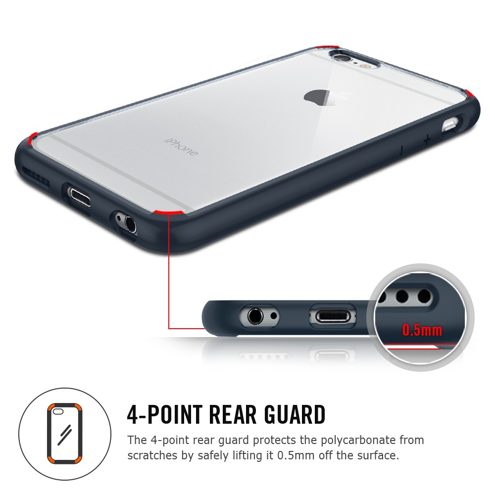 Spigen - SPIGEN Ultra Hybrid skal till Apple iPhone 6(S) Plus (Gold)