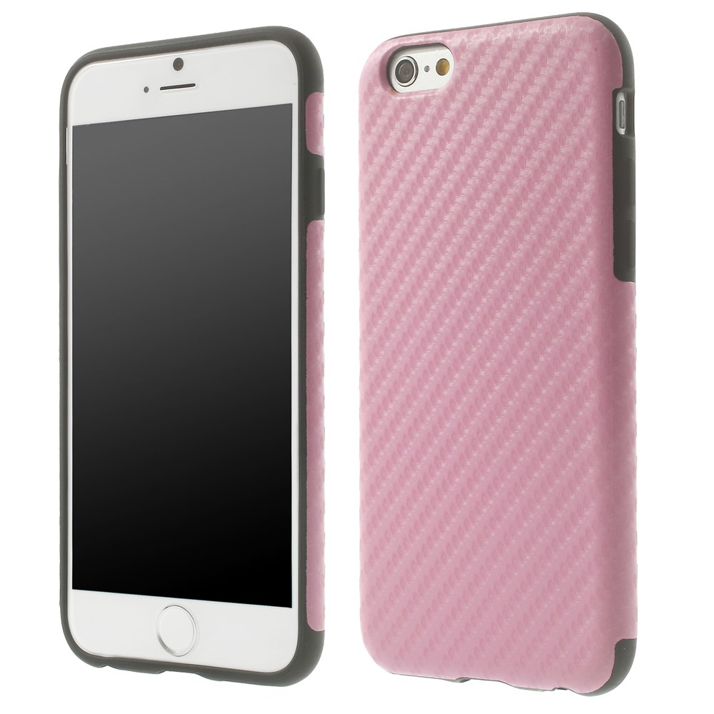 OEM
Carbon Fiber Texture FlexiCase skal till Apple iPhone 6 / 6S (Rosa)