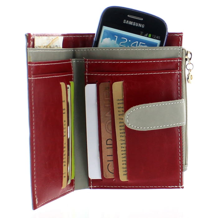A-One Brand
Dual Wallet Plånboksväska (Röd - Grå)