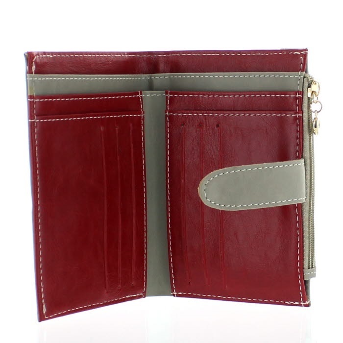 A-One Brand
Dual Wallet Plånboksväska (Röd - Grå)