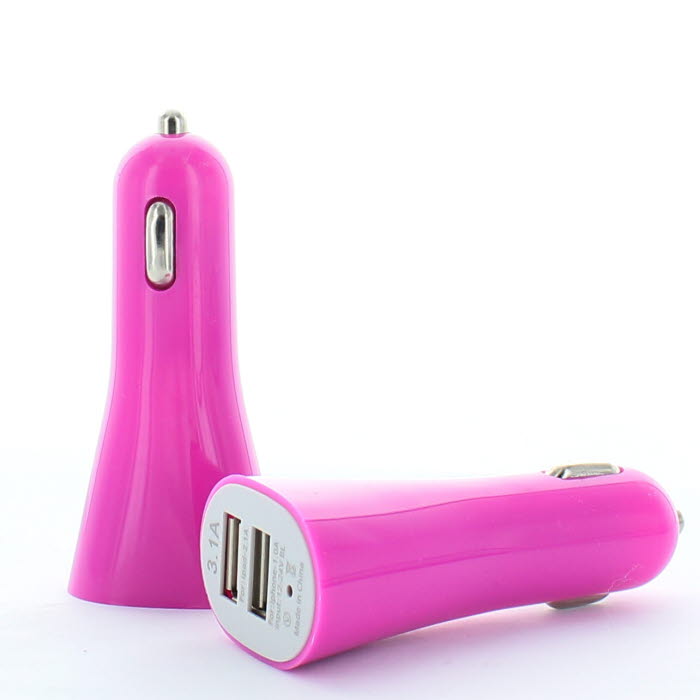UTGÅTT
Ladda två enheter samtidigt med Daul Port USB billaddare (Magenta)