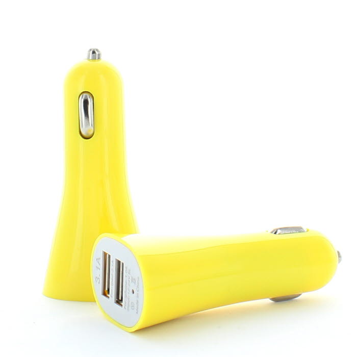 UTGÅTT
Ladda två enheter samtidigt med Daul Port USB billaddare (Gul)