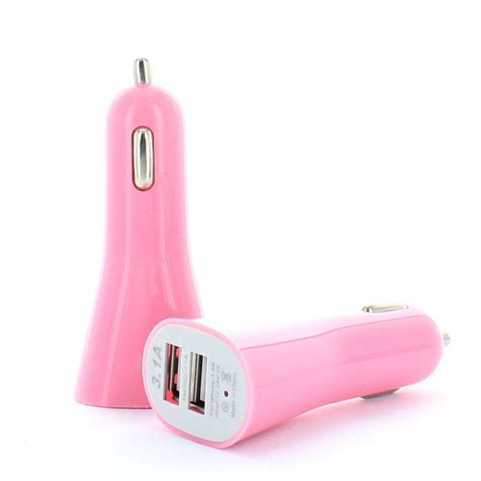 UTGÅTT
Ladda två enheter samtidigt med Daul Port USB billaddare (Rosa)