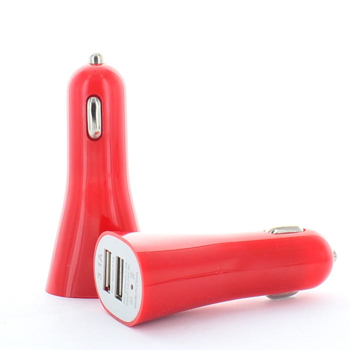 UTGÅTT
Ladda två enheter samtidigt med Daul Port USB billaddare (Röd)