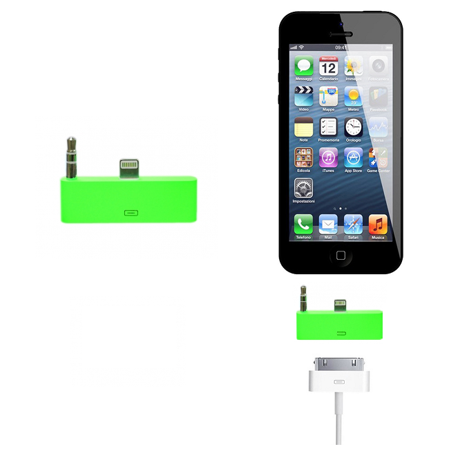 A-One Brand
30 pin till lightning 3.5mm audio adapter till iPhone 5S/5 (Grön)