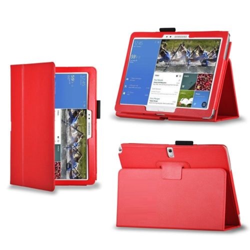 A-One Brand - Book Flip Fodral till Samsung Note Pro 12,2 - Tab Pro 12,2 (Röd)