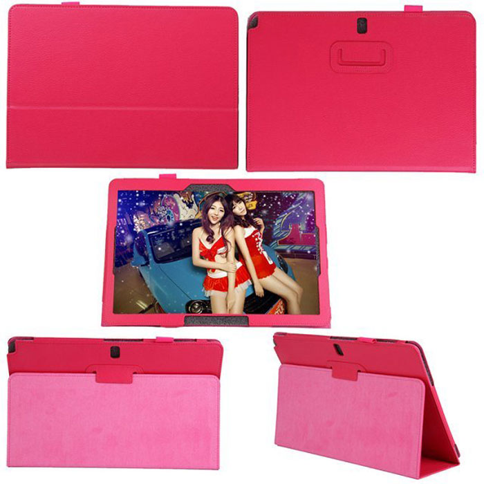 A-One Brand - Book Flip Fodral till Samsung Note Pro 12,2 - Tab Pro 12,2 (Magenta)