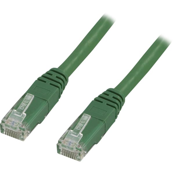 Deltaco - DELTACO U/UTP Cat6 patchkabel 0,3m, grn