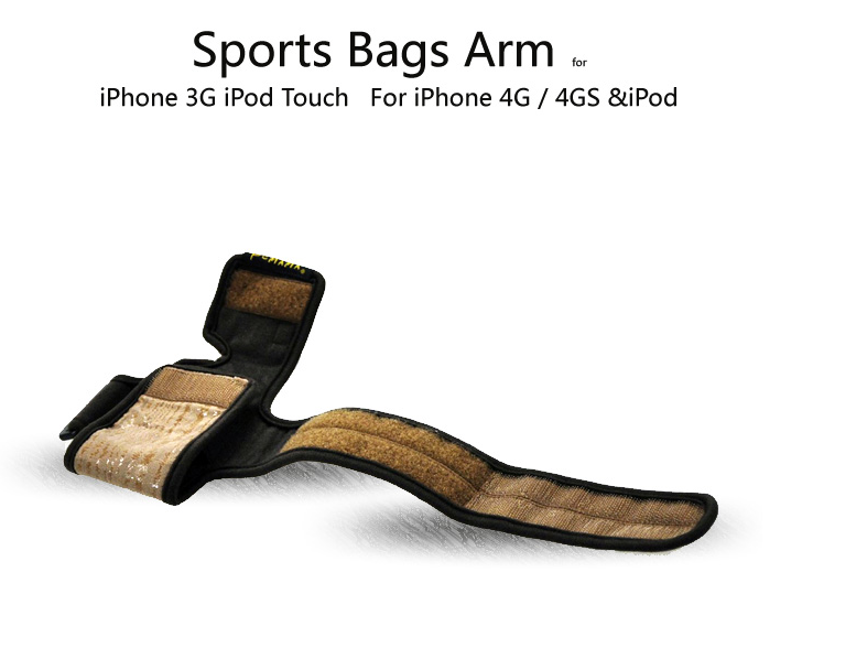 A-One Brand - PCMAMA Sportarmband fodral till iPhone 4S/4 / 3G / 3GS / iPOD (WAVES)