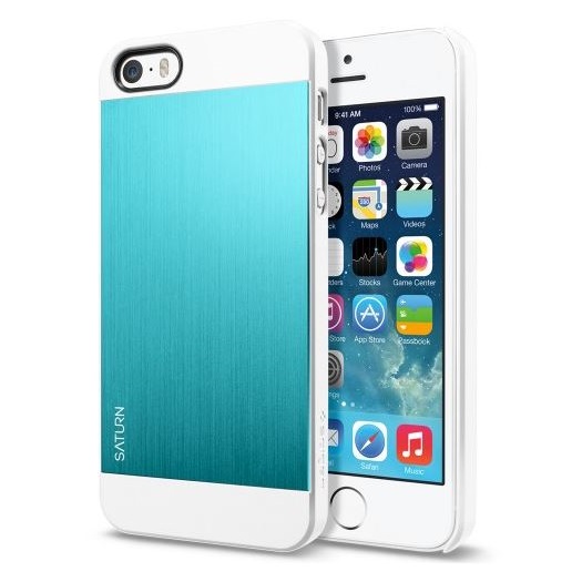 Spigen - SPIGEN Case Saturn Skal till Apple iPhone 5/5S/SE (Metal Mint)