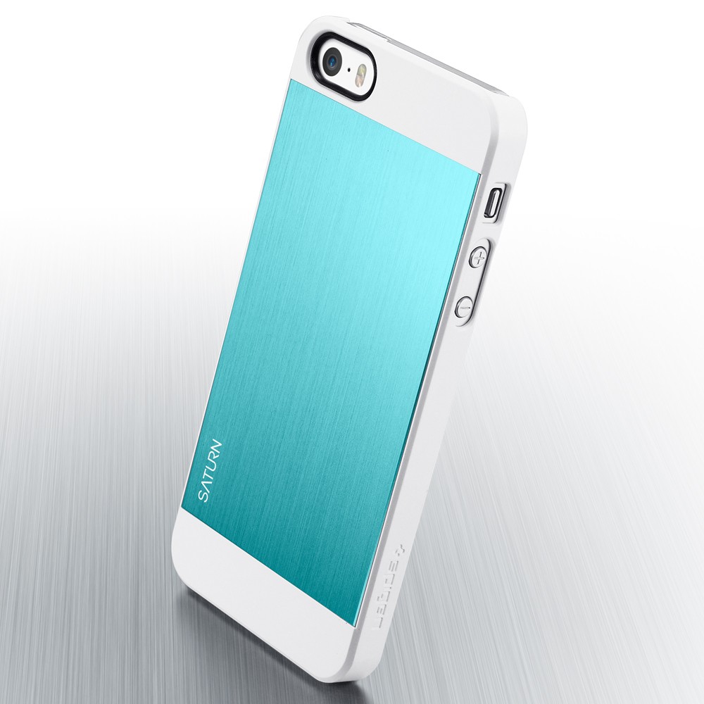 Spigen - SPIGEN Case Saturn Skal till Apple iPhone 5/5S/SE (Metal Mint)
