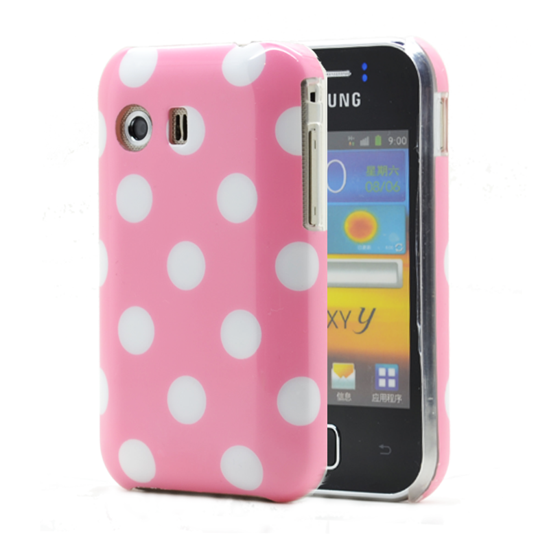 OEM
Baksideskal till Samsung Galaxy Y S5360 Polkadots - Rosa