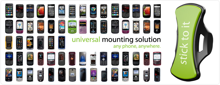 Clingo Clingo Universal Vent Mount - Passar alla mobiler med eller utan skal 