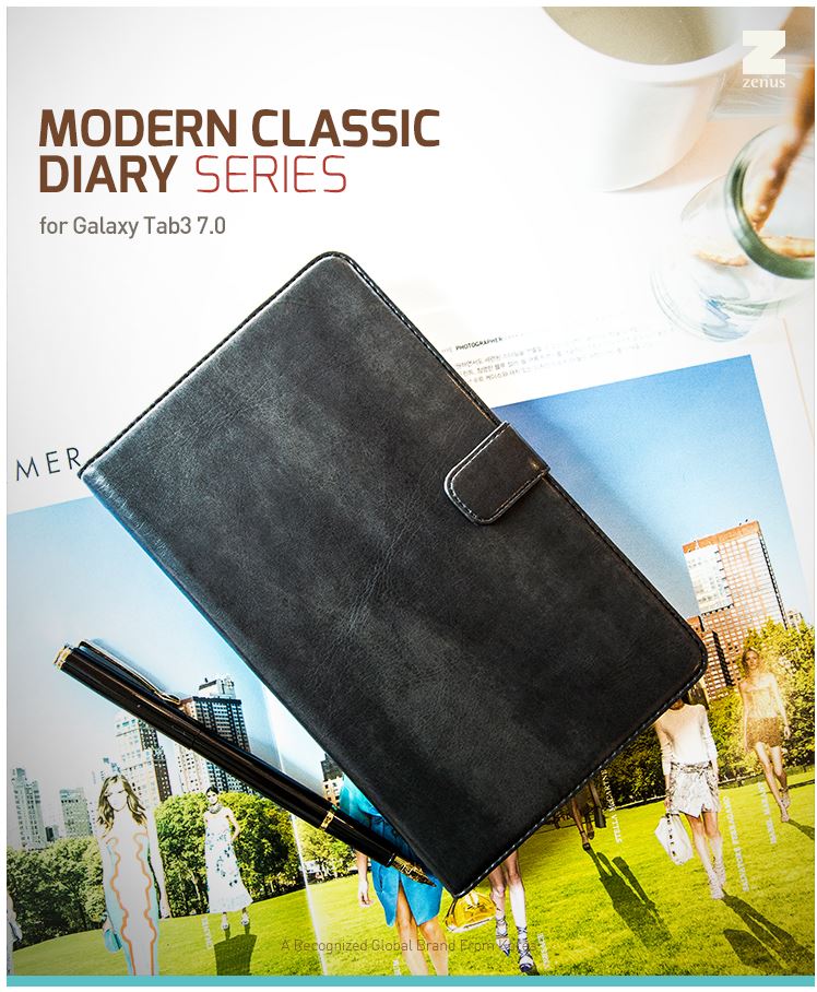UTGATT4 - Zenus Modern Classic Vska till Samsung Galaxy Tab 3 7.0 (Rd)