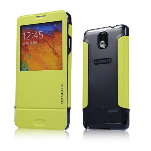 BASEUS - BASEUS Folio fodral till Samsung Galaxy Note 3 N9000 (Grön)