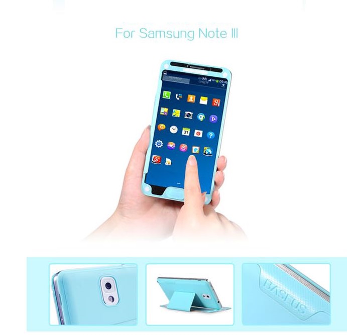BASEUS - BASEUS flip fodral till Samsung Galaxy Note 3 N9000 (Gul)
