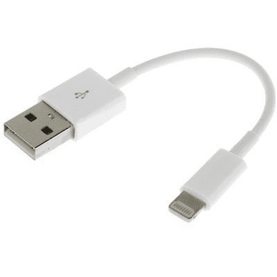OEM - Lightning USB Kabel - 25 cm - Vit