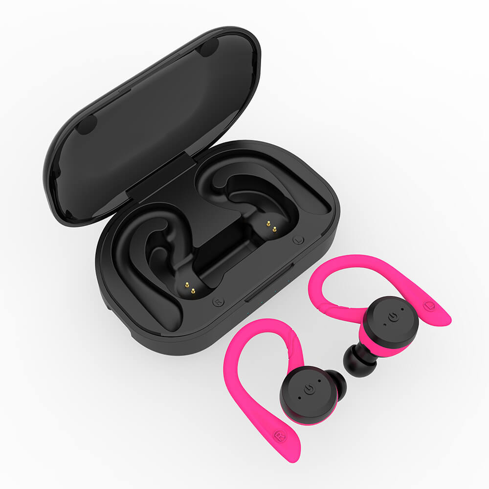 A-One Brand - Bluetooth 5.0 TWS Vattentäta Sporthörlurar - Rosa