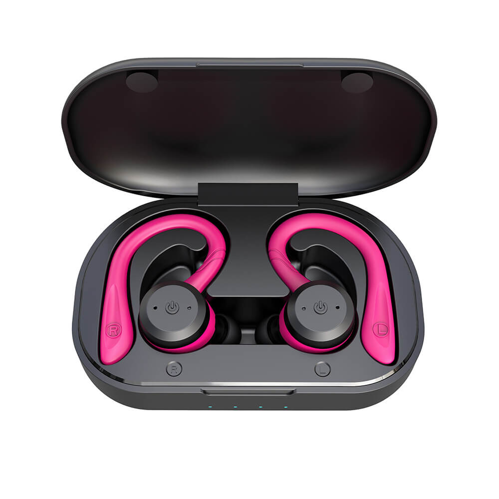 A-One Brand - Bluetooth 5.0 TWS Vattentäta Sporthörlurar - Rosa
