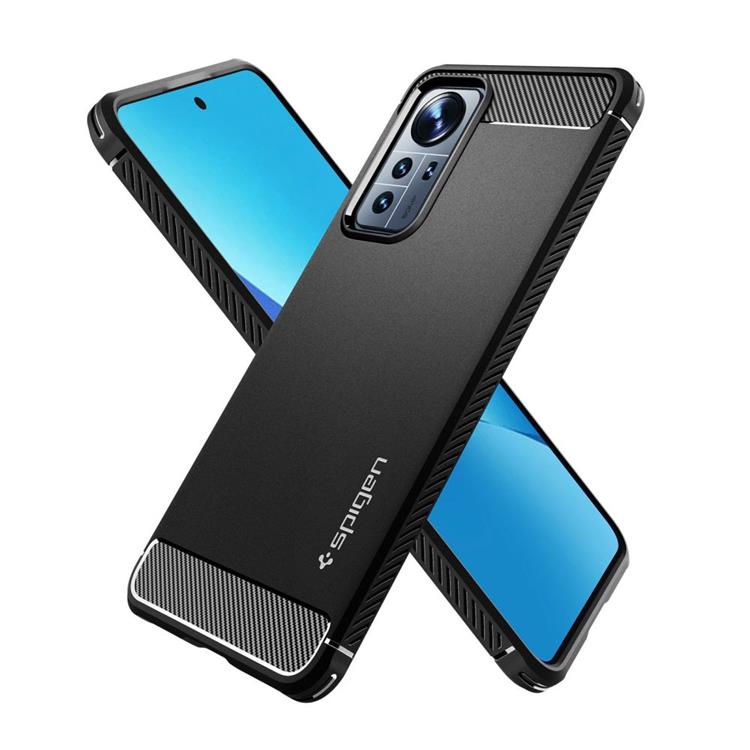 Spigen - Spigen Xiaomi 12 Lite Skal Rugged Armor - Matte Svart