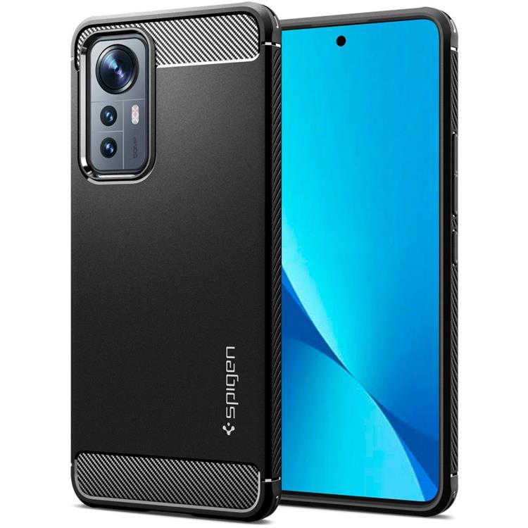 Spigen - Spigen Xiaomi 12 Lite Skal Rugged Armor - Matte Svart