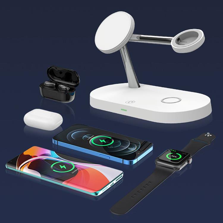 Tech-Protect - Tech-Protect A14 3in1 Trådlös Laddare Magnetiska Magsafe - Vit
