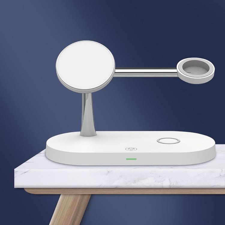 Tech-Protect - Tech-Protect A14 3in1 Trådlös Laddare Magnetiska Magsafe - Vit