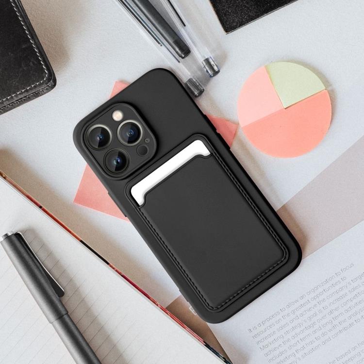 Forcell - Forcell iPhone 7/8/SE (2020/2022) Skal Korthållare - Svart