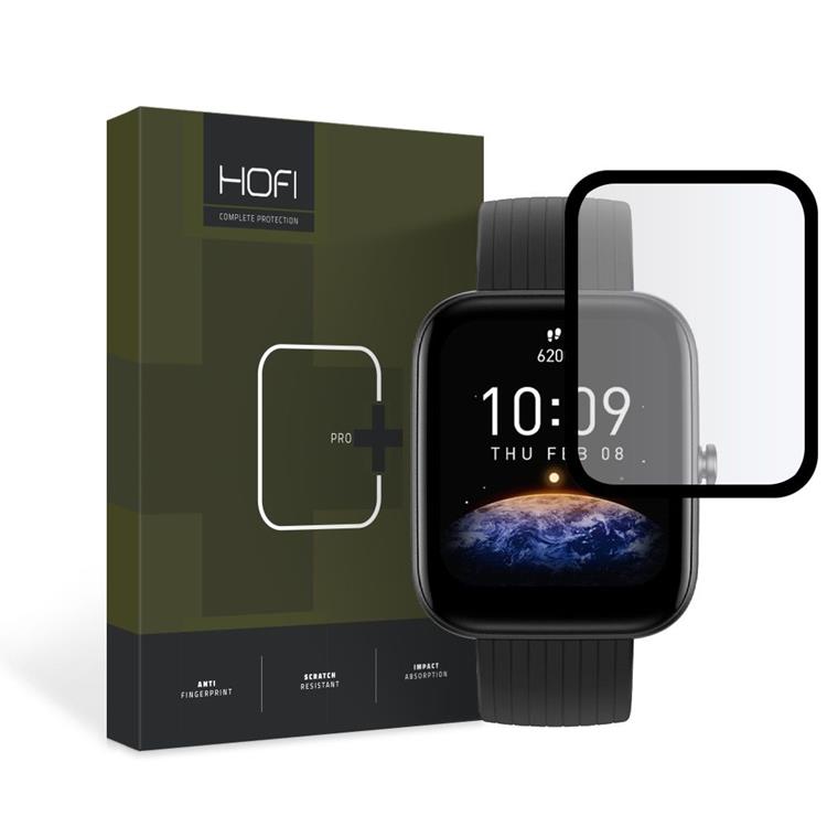 Hofi - Hofi Amazfit Bip 3/3 Pro Härdat Glas Hybrid Pro Plus - Svart