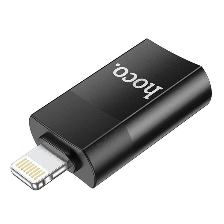 Hoco - Hoco UA17 Adapter USB to Lightning - Svart