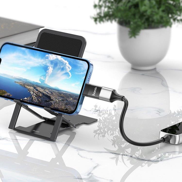 Hoco - Hoco UA17 Adapter USB to Lightning - Svart