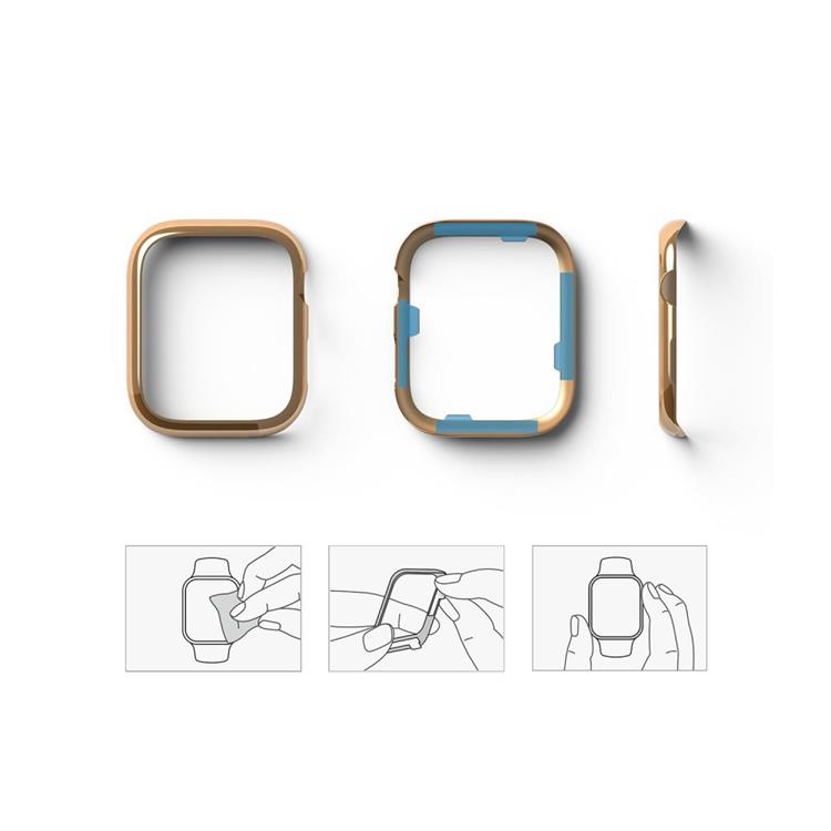 Ringke - Ringke Bezel Styling Skal Apple Watch 7 (41mm) - Rose Guld