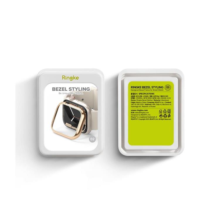 Ringke - Ringke Bezel Styling Skal Apple Watch 7 (41mm) - Rose Guld