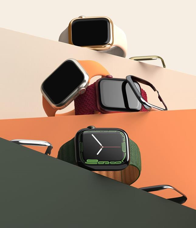 Ringke - Ringke Bezel Styling Skal Apple Watch 7 (41mm) - Rose Guld