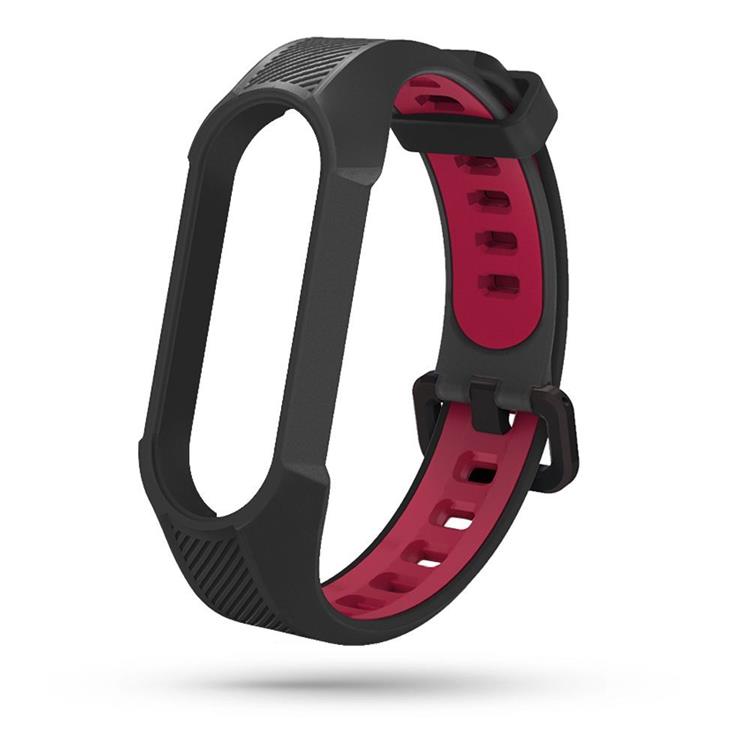 Tech-Protect - Xiaomi Mi Smart Band 5/6/6 NFC/7 Strap Armour - Svart/Röd