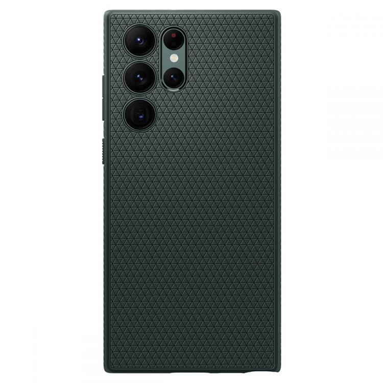Spigen - Spigen Liquid Air Skal Galaxy S22 Ultra - Grön