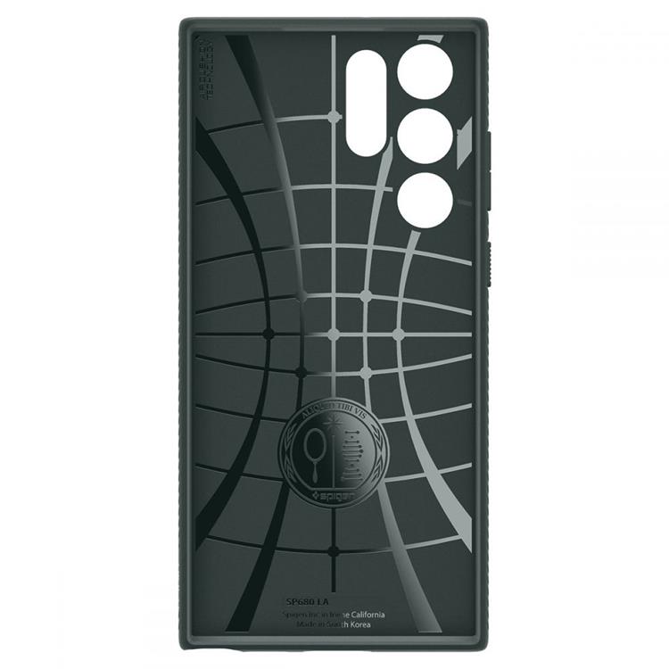 Spigen - Spigen Liquid Air Skal Galaxy S22 Ultra - Grön
