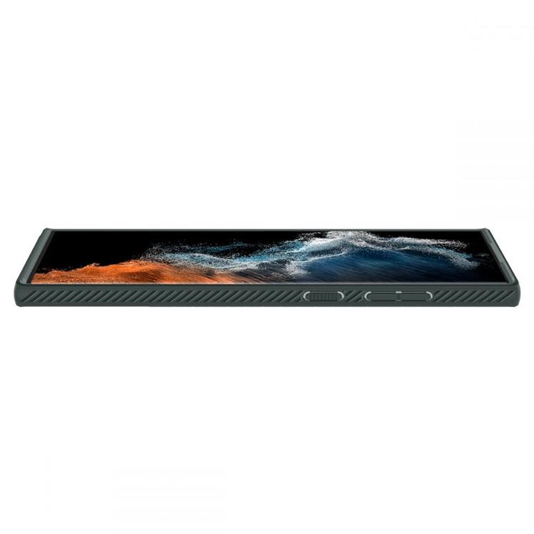 Spigen - Spigen Liquid Air Skal Galaxy S22 Ultra - Grön