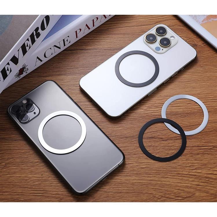 Tech-Protect - Magmat MagSafe Universell Magnetisk Ring - Svart/Silver