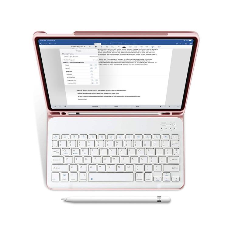 Tech-Protect - SC iPad Air 4/5 (2020/2022) Fodral och Tangentbord - Rosa